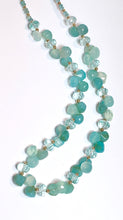 Blue & Green Chalcedony 'Kiss' Necklace