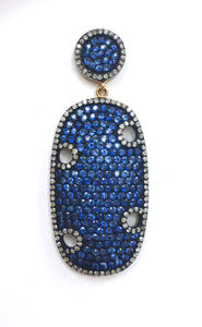 Gorgeous Blue Sapphire and Diamond Earrings!