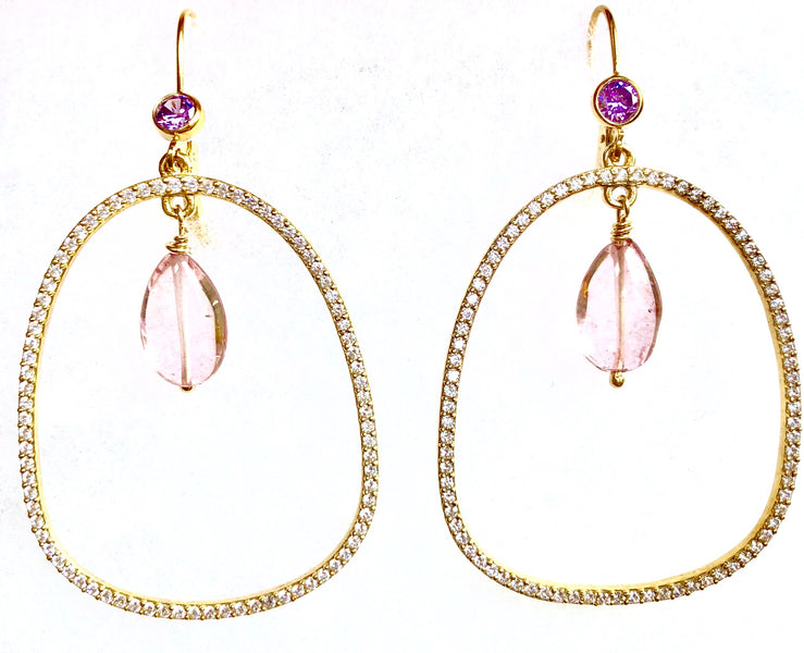 Summer in the City! Pretty Dangle Earring with Sparkle~