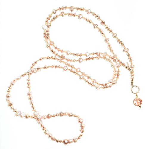 Freshwater & Keishi Pearl Necklace is so versatile!
