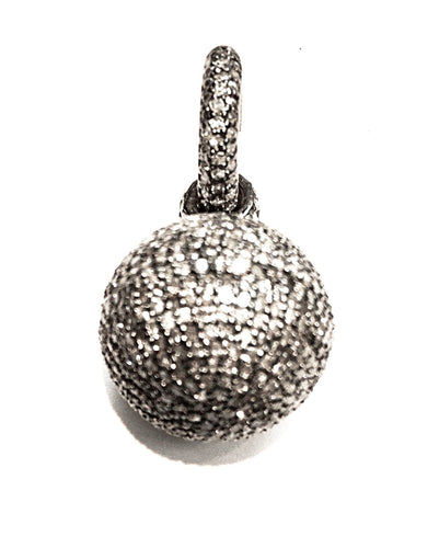 Incredibly Versatile, Pave Diamond Earrings with Ball Drops